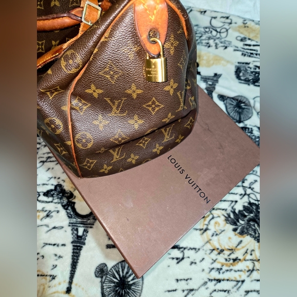 Louis Vuitton SPEEDY 35 Brown Monogram Travel Bag - Picture 1 of 16